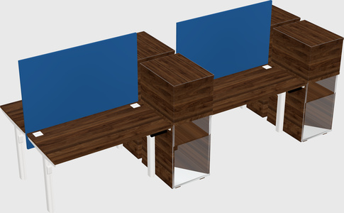 Shared electric desk + cabinet