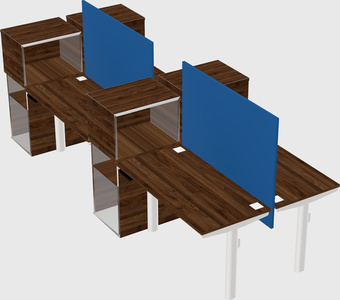 Shared electric desk + cabinet