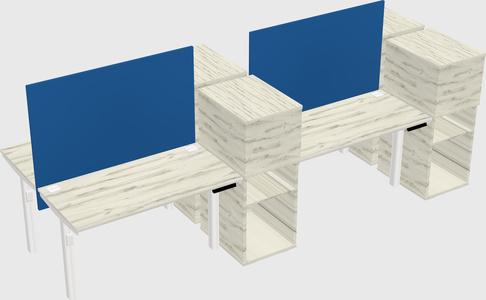 Shared electric desk + cabinet