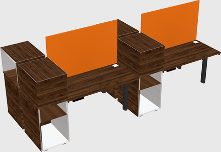 Shared electric desk + cabinet
