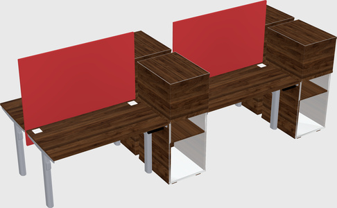 Shared electric desk + cabinet