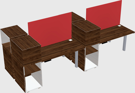 Shared electric desk + cabinet