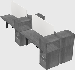 Shared electric desk + cabinet