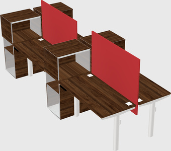 Shared electric desk + cabinet