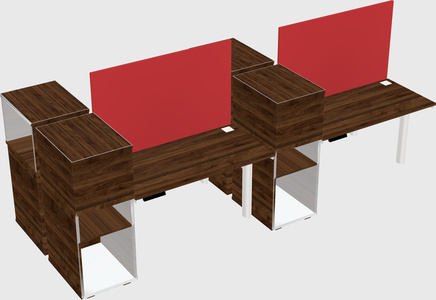 Shared electric desk + cabinet