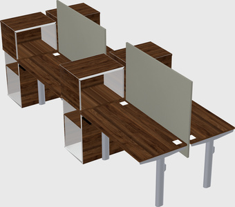 Shared electric desk + cabinet