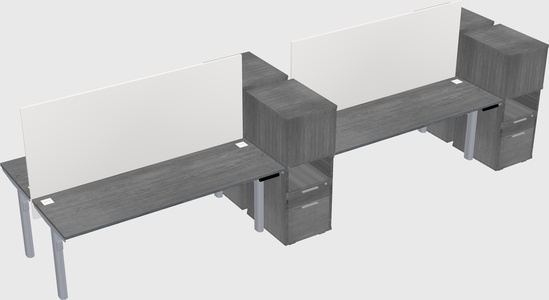 Shared electric desk + cabinet
