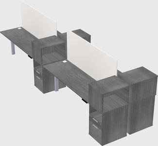 Shared electric desk + cabinet