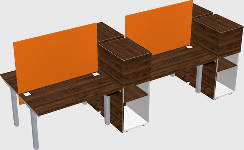 Shared electric desk + cabinet
