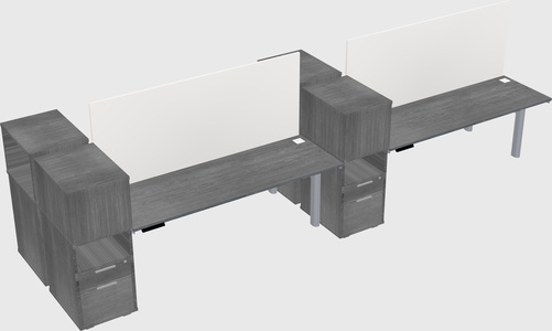 Shared electric desk + cabinet