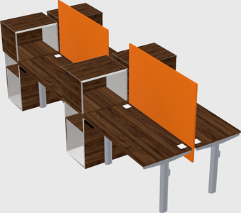 Shared electric desk + cabinet
