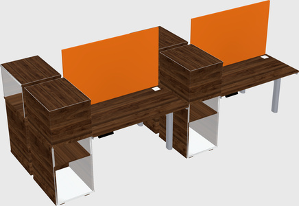 Shared electric desk + cabinet
