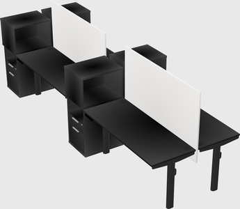 Shared electric desk + cabinet