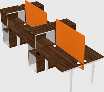 Shared electric desk + cabinet