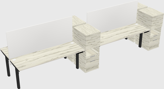 Shared electric desk + cabinet