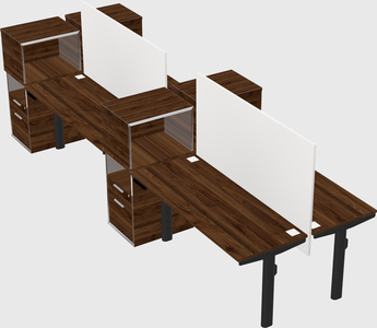 Shared electric desk + cabinet