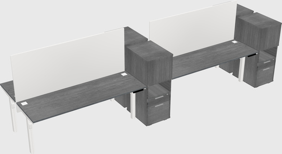 Shared electric desk + cabinet