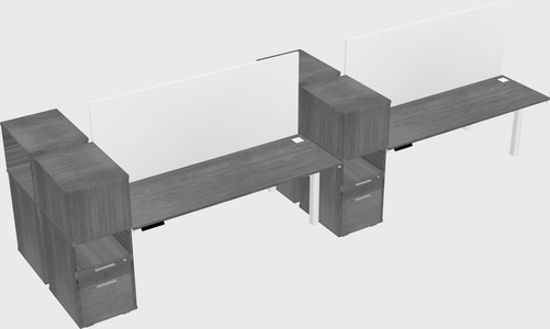 Shared electric desk + cabinet