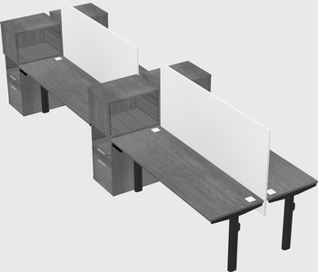 Shared electric desk + cabinet