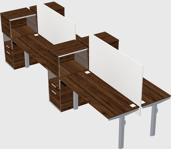 Shared electric desk + cabinet