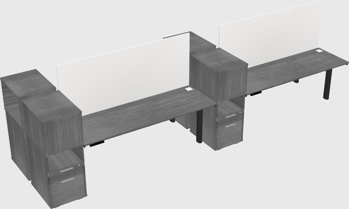Shared electric desk + cabinet
