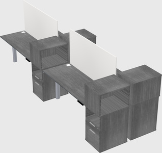 Shared electric desk + cabinet