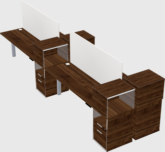 Shared electric desk + cabinet