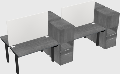 Shared electric desk + cabinet