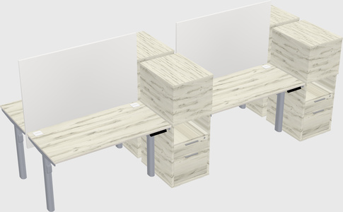 Shared electric desk + cabinet