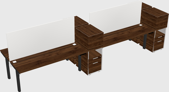 Shared electric desk + cabinet