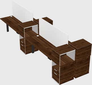 Shared electric desk + cabinet