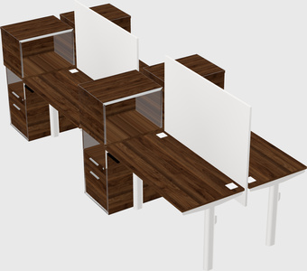Shared electric desk + cabinet