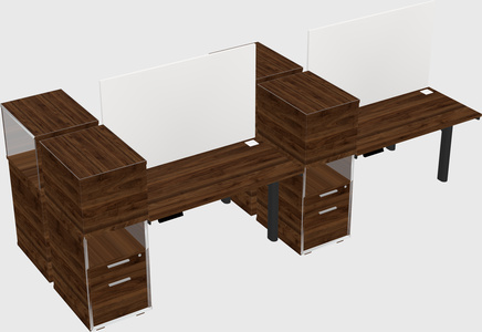 Shared electric desk + cabinet