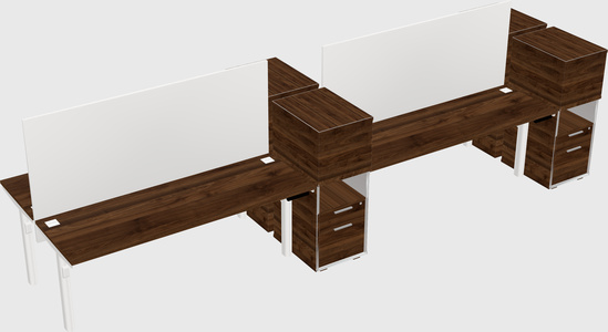 Shared electric desk + cabinet