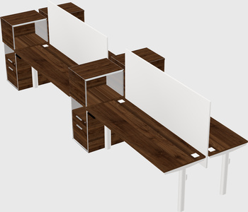 Shared electric desk + cabinet