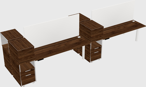 Shared electric desk + cabinet