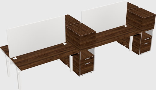 Shared electric desk + cabinet