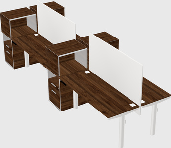 Shared electric desk + cabinet