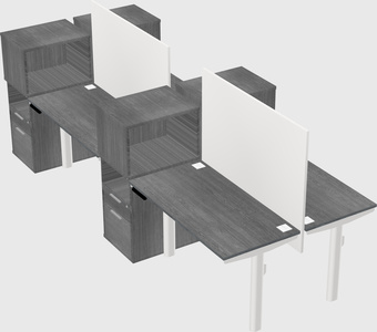 Shared electric desk + cabinet
