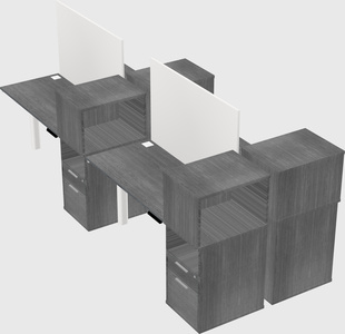 Shared electric desk + cabinet