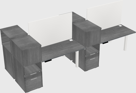 Shared electric desk + cabinet