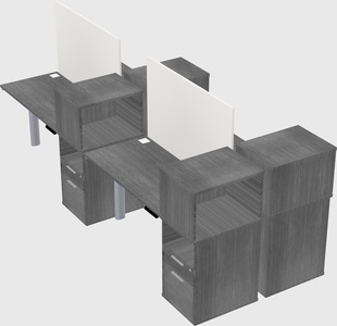 Shared electric desk + cabinet