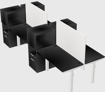 Shared electric desk + cabinet