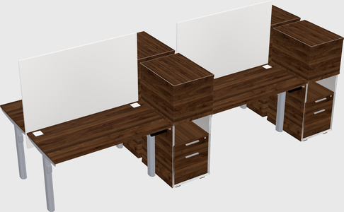 Shared electric desk + cabinet