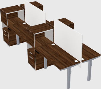 Shared electric desk + cabinet
