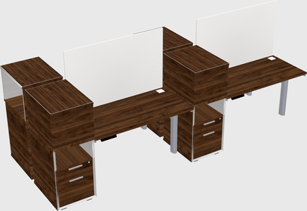 Shared electric desk + cabinet