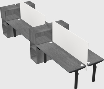 Shared electric desk + cabinet