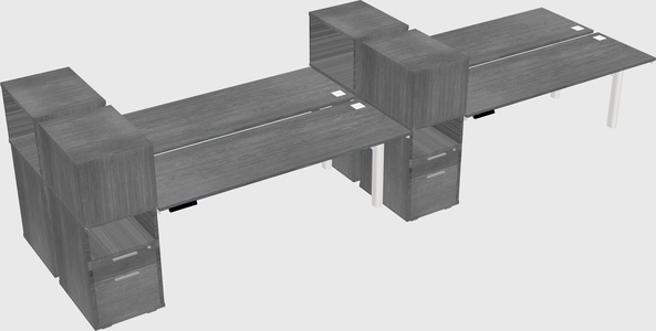 Shared electric desk + cabinet