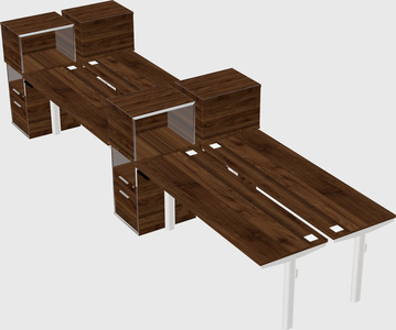 Shared electric desk + cabinet