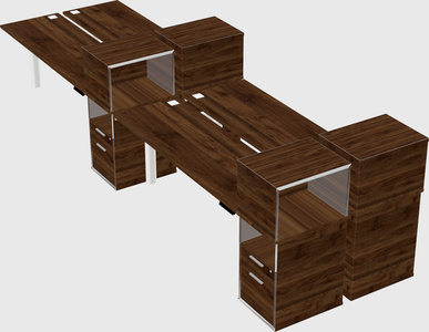 Shared electric desk + cabinet